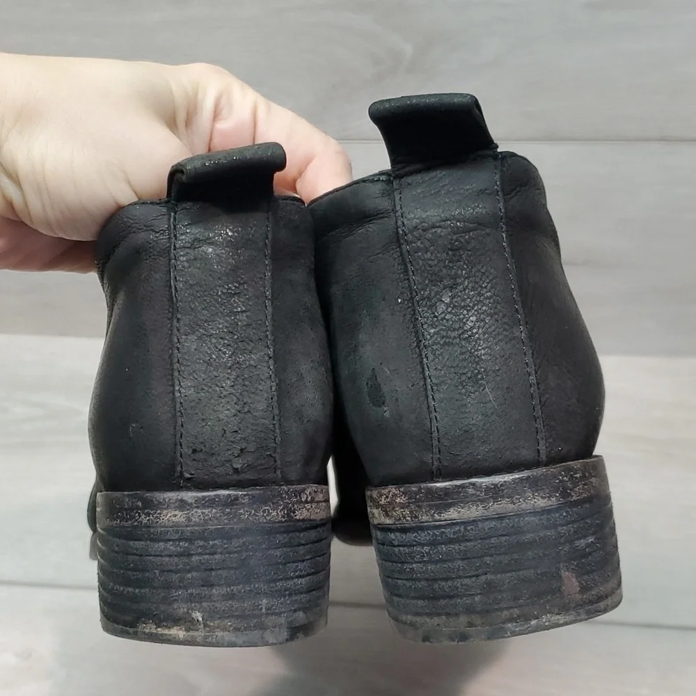 Eileen Fisher Women Ankle Leather Heels Boots shoes sz 6